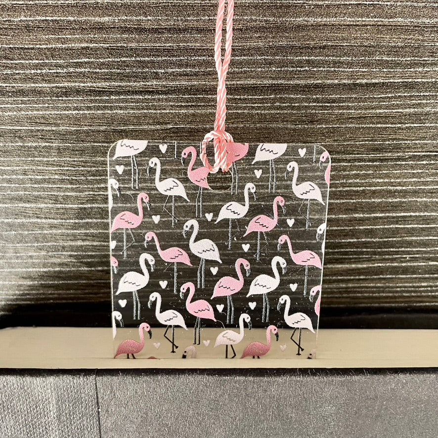 Pink Flamingo Bookmark with Tassel | Fun Gift for Book Lovers | Cute Summer Bookmark for Her or Teacher