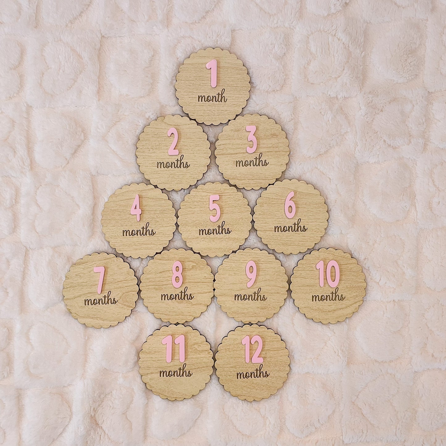 Baby Milestone Markers – Monthly Photo Props - Baby Shower Gift
