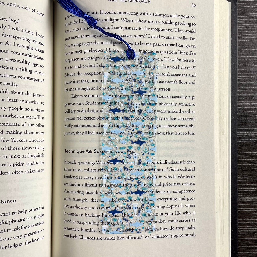 Killer Shark Bookmark – Fierce Ocean-Inspired Gift for Book Lovers | Shark Week Ready!