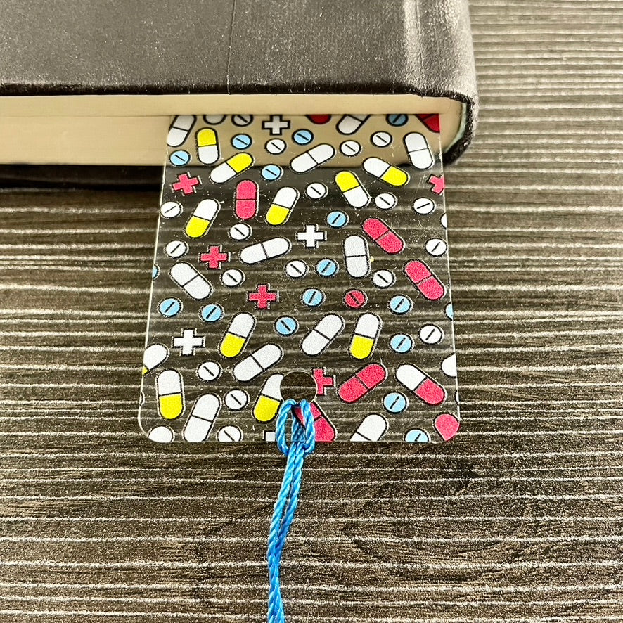 Happy Pills Bookmark – Funny Gift for Pharmacists, Nurses, or Book Lovers Who Read for Their Dose of Joy