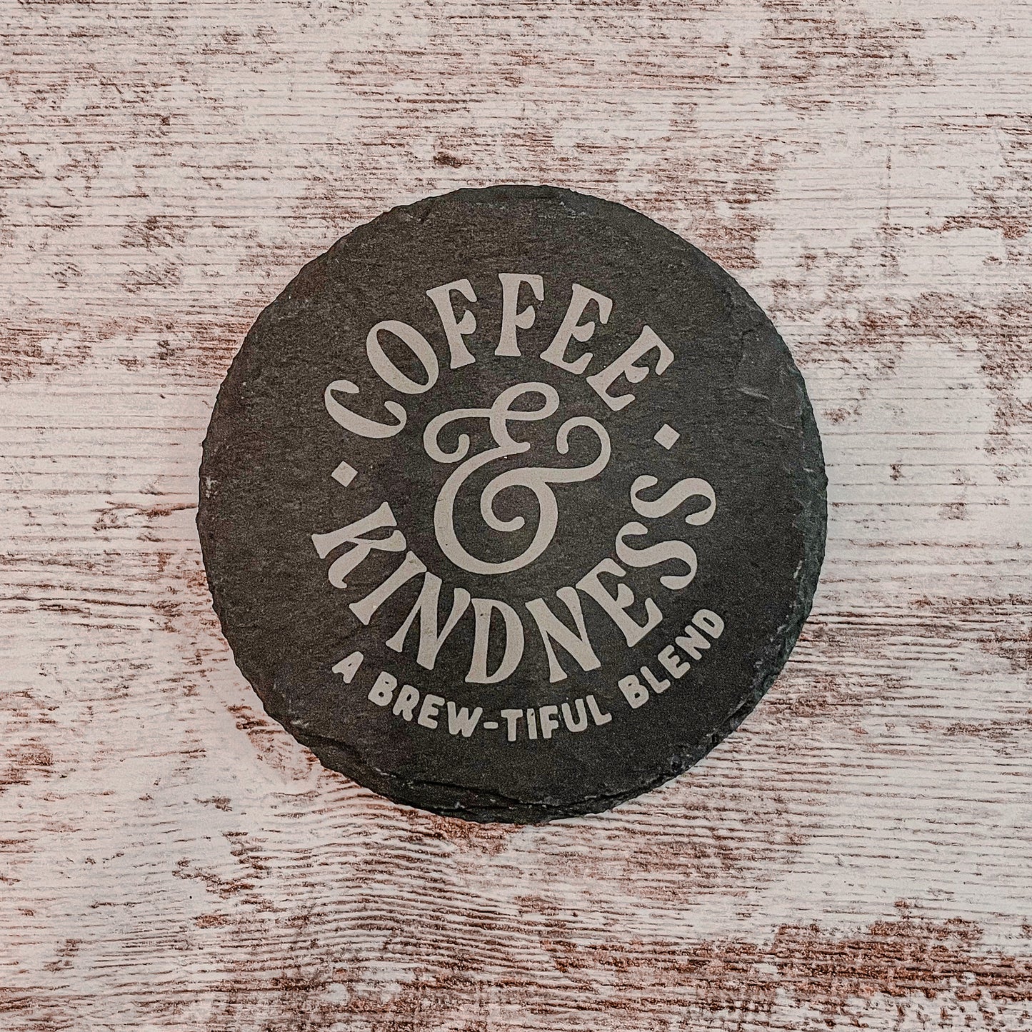 Coffee and Kindness Home Decor Coffee Lover Gift For Friend Coffee Shop Coaster Coffee Table Decor