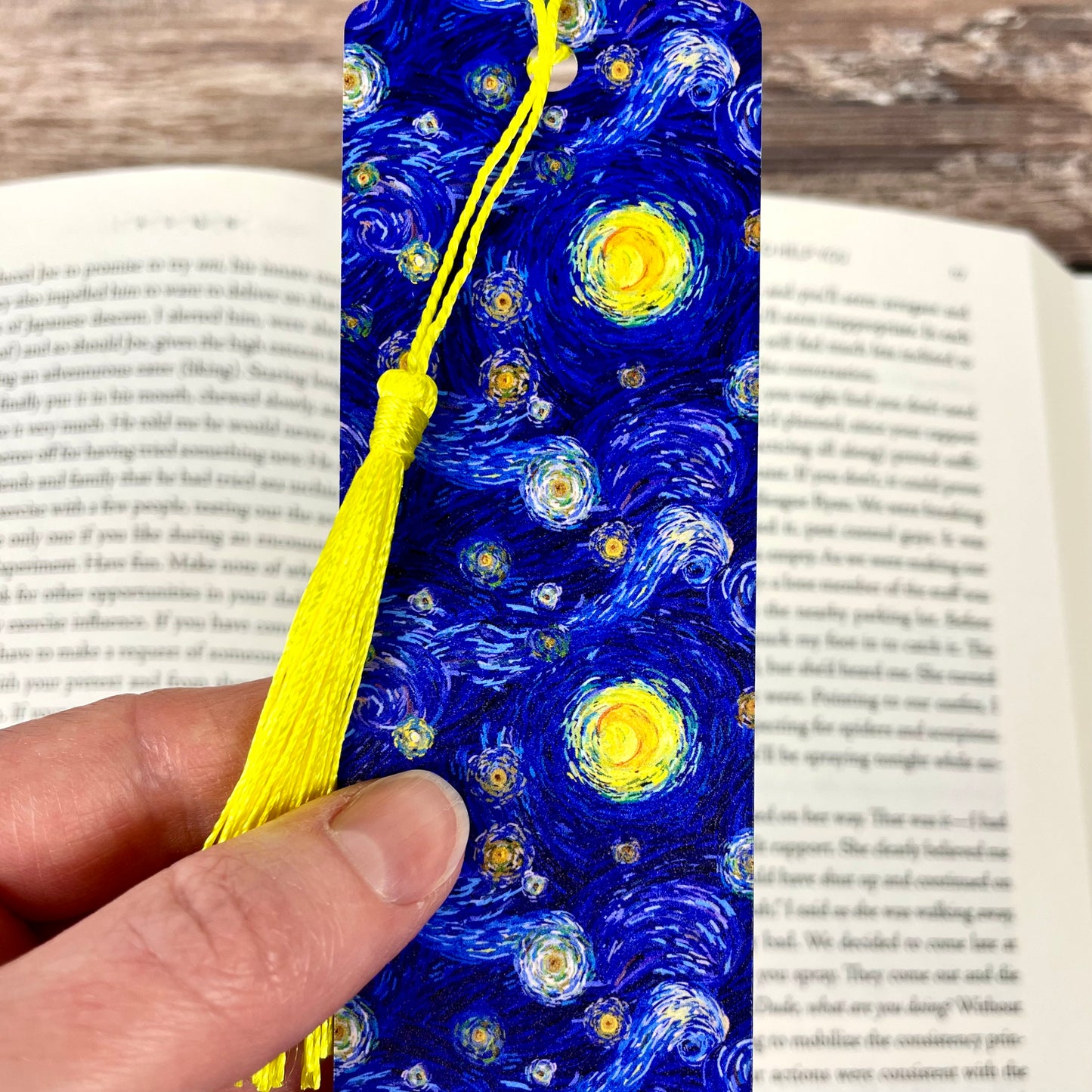 Starry Night Bookmark – Art Lover Gift for Readers, Teachers & Bookworms