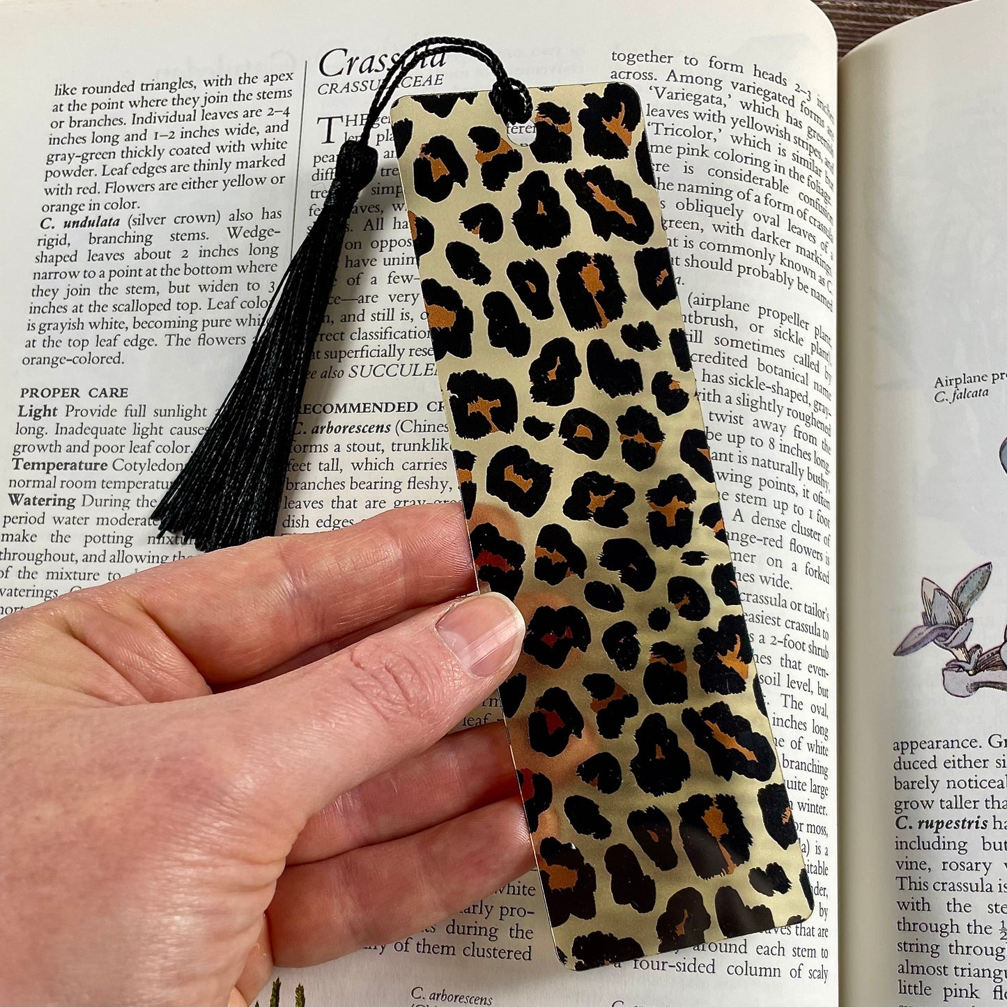 Leopard Print Acrylic Bookmark – Cute Book Lover Gift – Stylish Reading Tracker