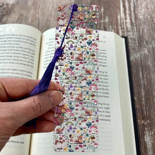 Enchanted Forest Bookmark – Whimsical Mushrooms & Fairy Garden Gift