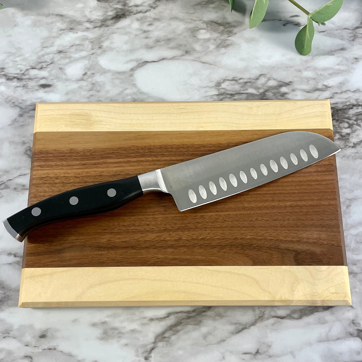 Handmade Walnut and Maple Cutting Board | Two-Tone Wood Charcuterie Board | Housewarming Gift | Kitchen Decor