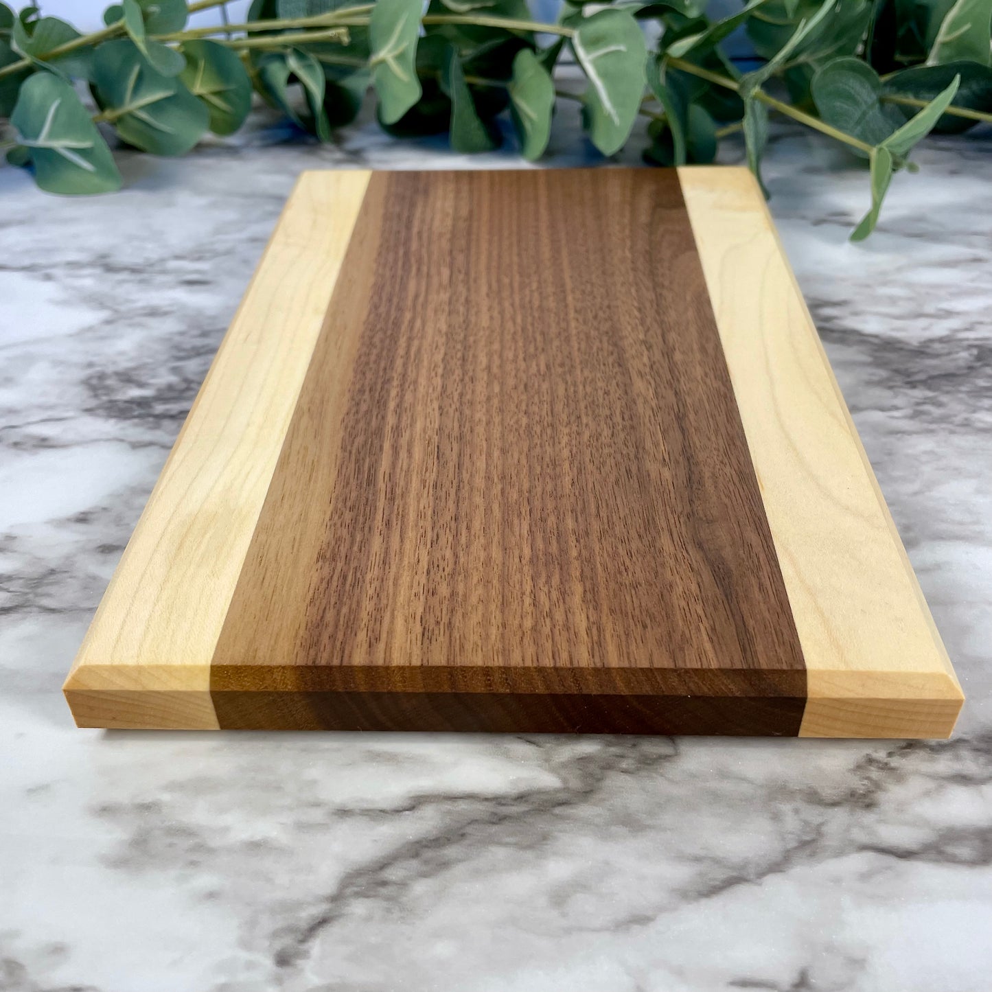 Handmade Walnut and Maple Cutting Board | Two-Tone Wood Charcuterie Board | Housewarming Gift | Kitchen Decor