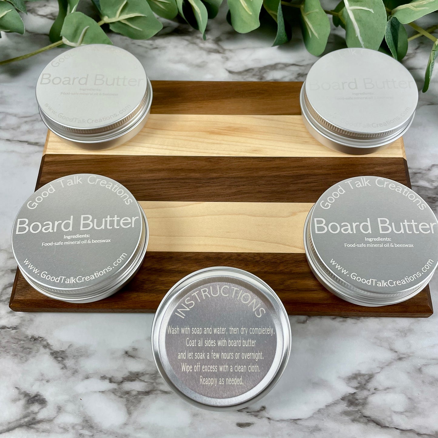 Board Butter Wood Conditioner | Food-Safe Mineral Oil & Beeswax Finish | Cutting Board Balm | Kitchen Wood Care