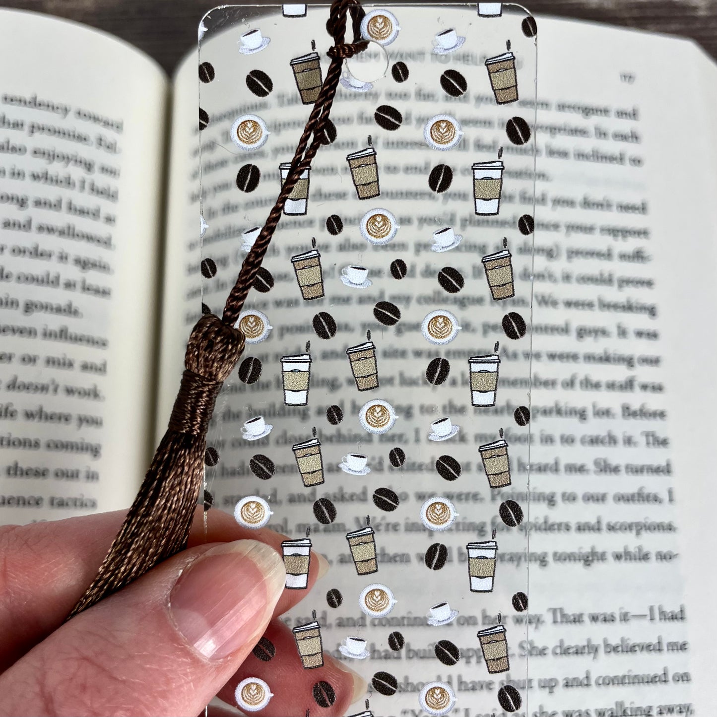Coffee Bookmark – Coffee Lover Gift, Book Lover Gift, Cute Bookmark for Readers, Teachers, Students