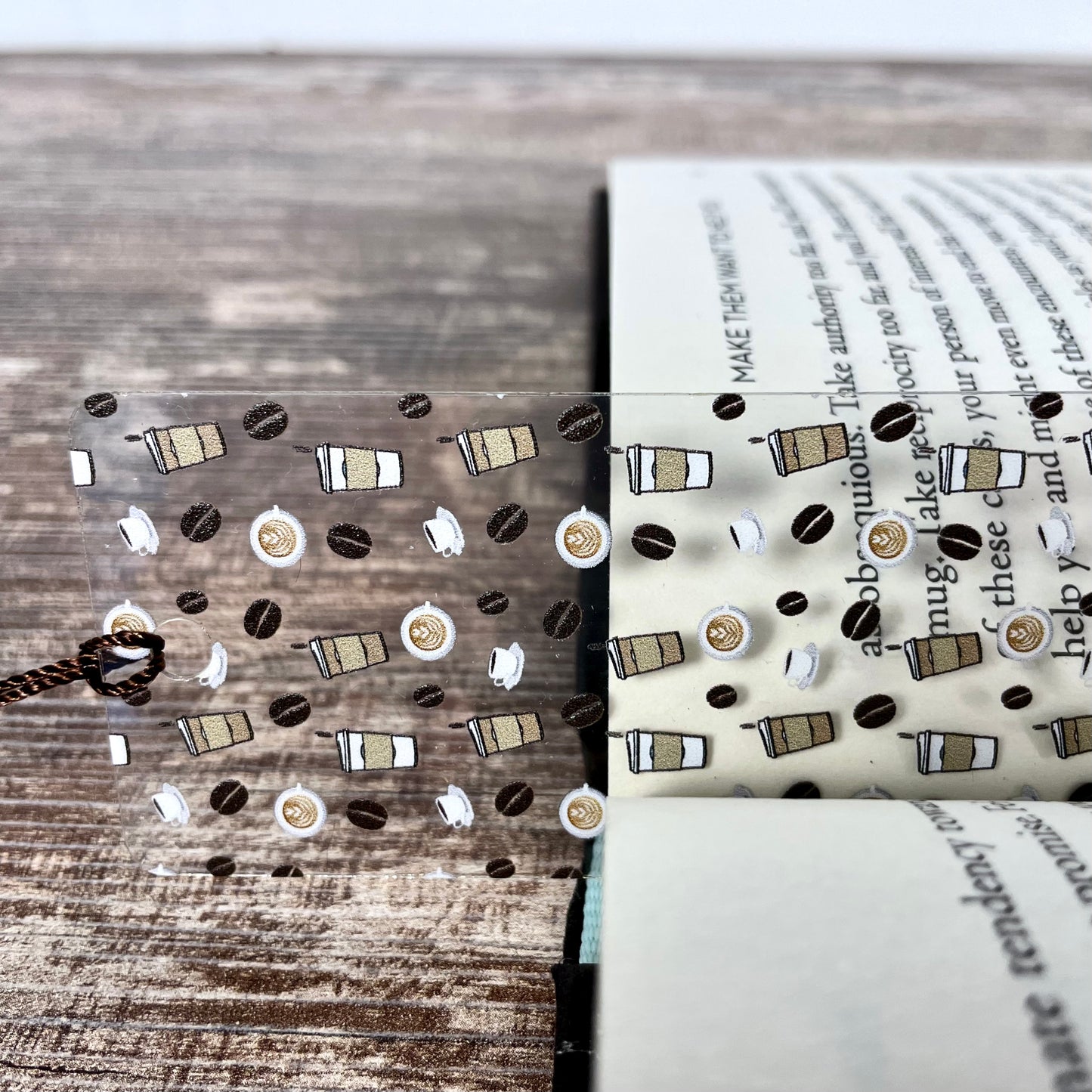 Coffee Bookmark – Coffee Lover Gift, Book Lover Gift, Cute Bookmark for Readers, Teachers, Students