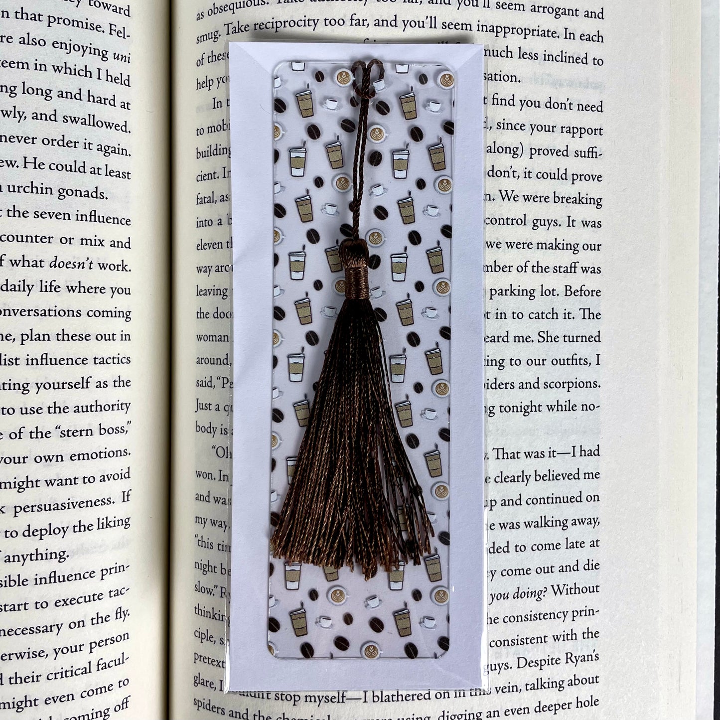 Coffee Bookmark – Coffee Lover Gift, Book Lover Gift, Cute Bookmark for Readers, Teachers, Students