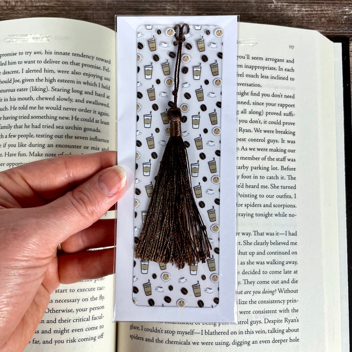 Coffee Bookmark – Coffee Lover Gift, Book Lover Gift, Cute Bookmark for Readers, Teachers, Students