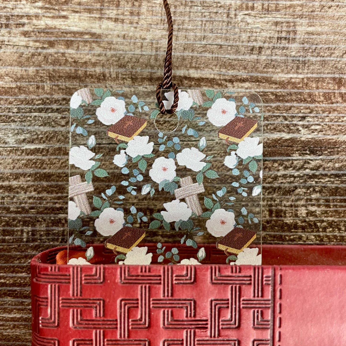 Christian Bookmark – Cross and Floral Design, Faith Gift for Women, Bible Study Bookmark, Religious Gift, Book Lover Accessory