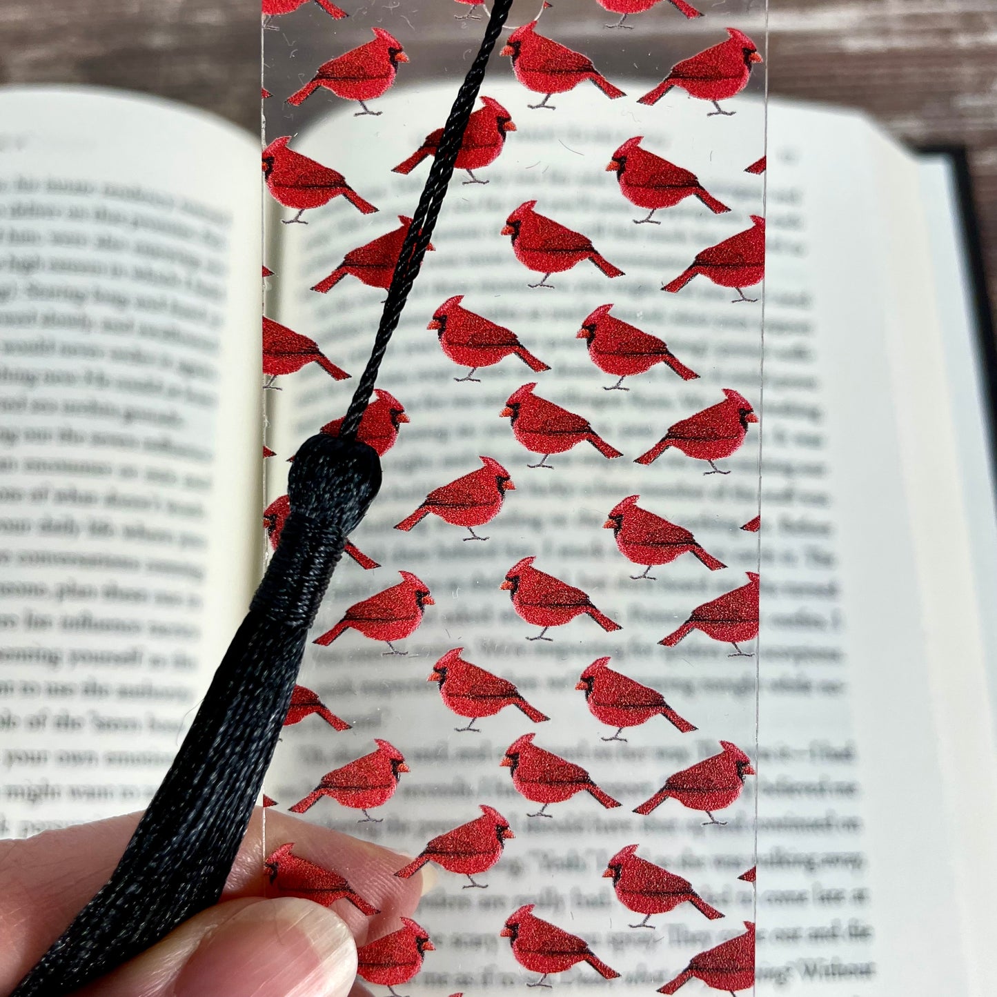 Cardinal Bookmark – Memorial Gift for Loss, Symbol of Comfort, Red Bird Bookmark for Bird Lovers, Nature Fans, or Sports Supporters