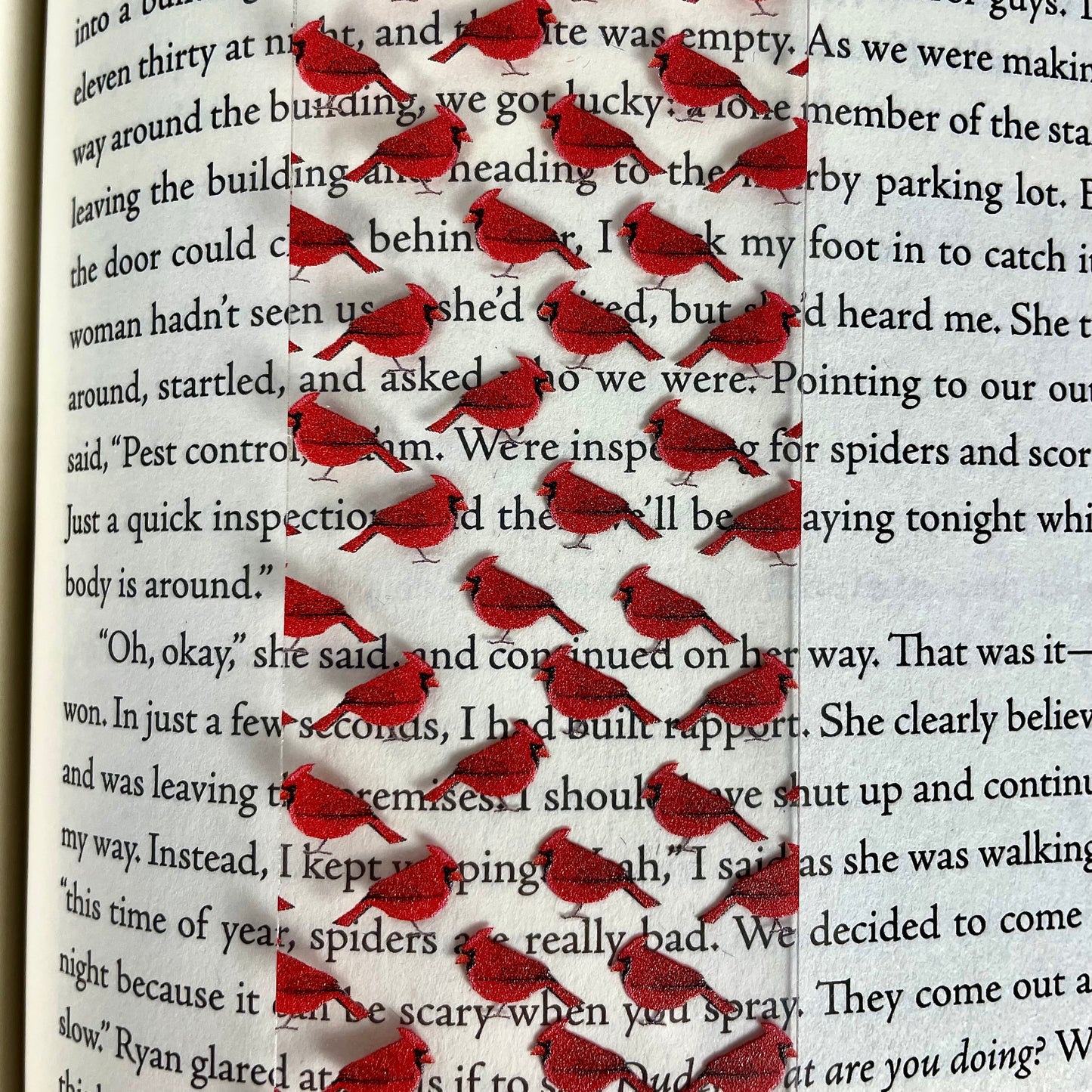 Cardinal Bookmark – Memorial Gift for Loss, Symbol of Comfort, Red Bird Bookmark for Bird Lovers, Nature Fans, or Sports Supporters