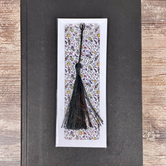 Wine & Cheese Bookmark – Gift for Wine Lovers, Book Club Bookmark, Hostess Gift Idea, Girls Night Accessory, Holiday Stocking Stuffer