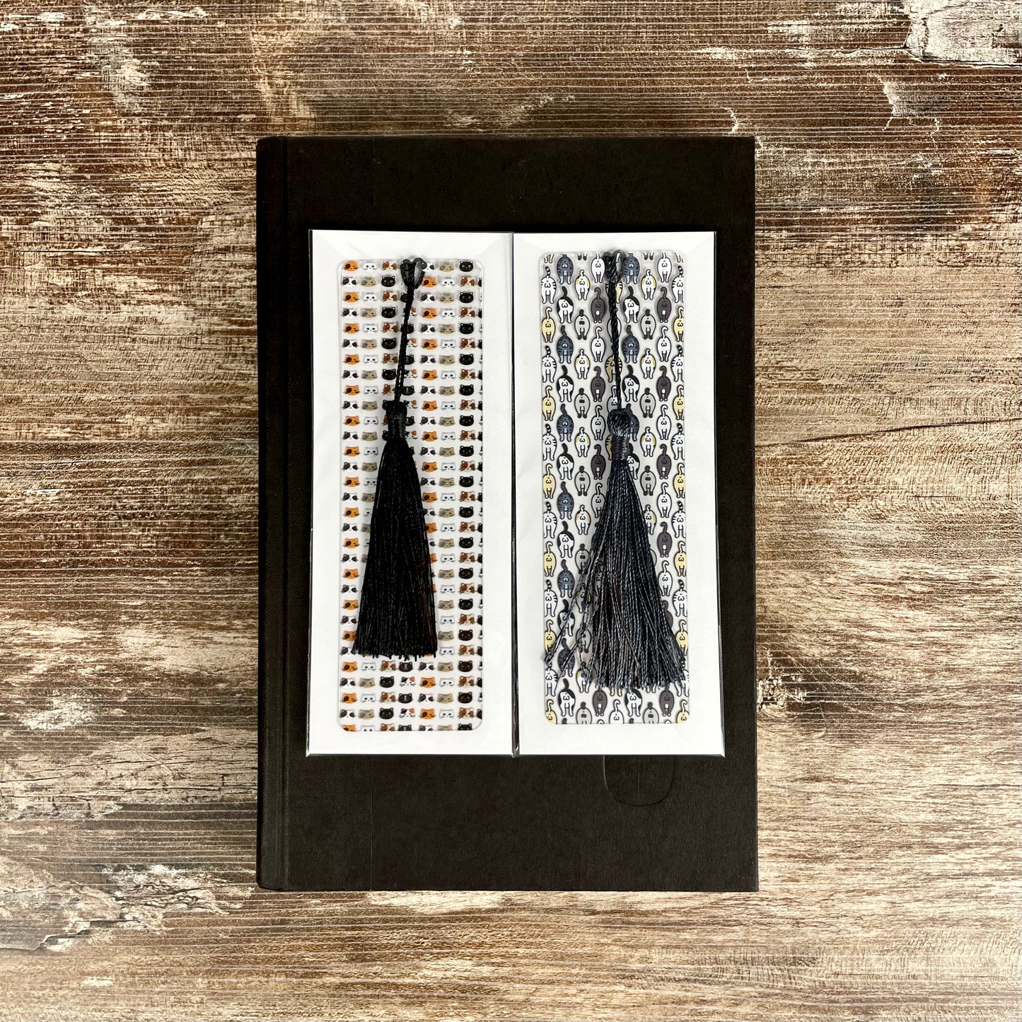 Funny Cat Bookmark Set – Cat Faces & Cat Butts – Gift for Cat Lovers, Cat Moms and Pet People