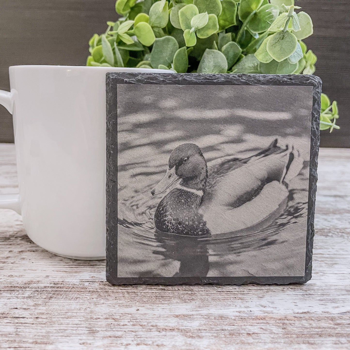 Slate Coasters | Mallard Ducks | Gift for Him | Gift for Husband | Bar Decor | Cabin Decor | Rustic Decor