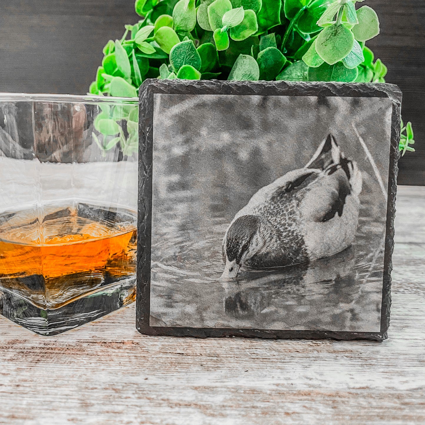 Slate Coasters | Mallard Ducks | Gift for Him | Gift for Husband | Bar Decor | Cabin Decor | Rustic Decor