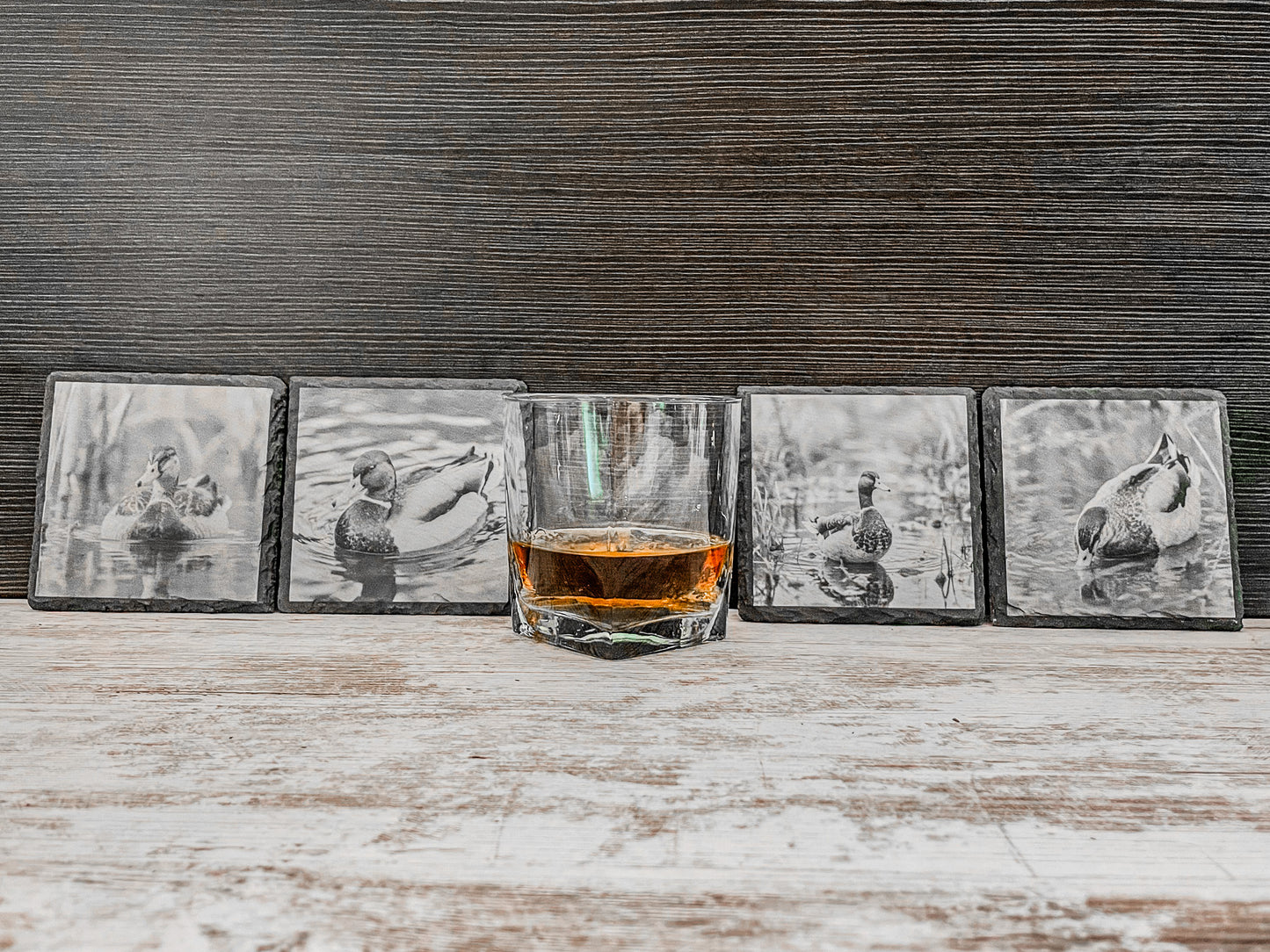 Slate Coasters | Mallard Ducks | Gift for Him | Gift for Husband | Bar Decor | Cabin Decor | Rustic Decor