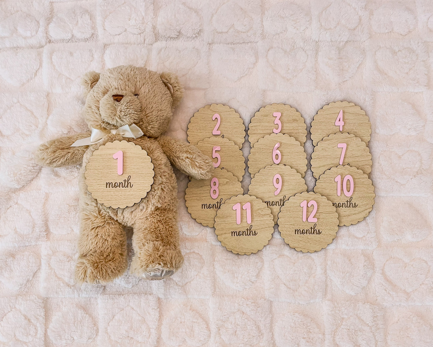 Baby Milestone Markers – Monthly Photo Props - Baby Shower Gift