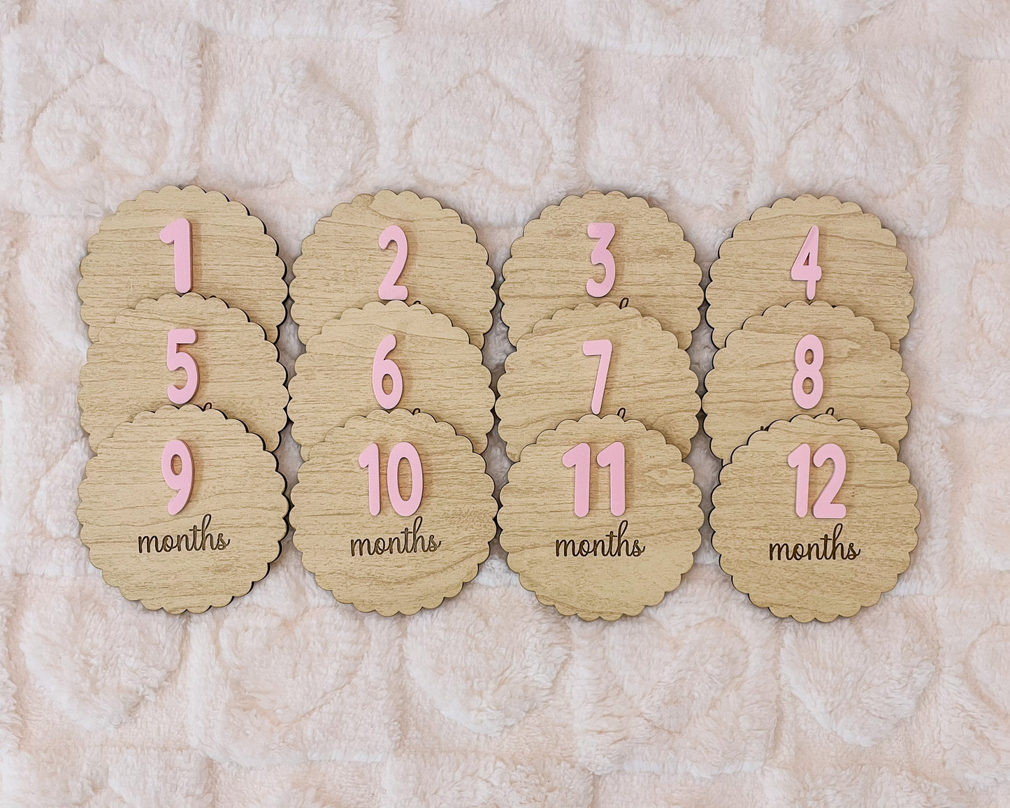 Baby Milestone Markers – Monthly Photo Props - Baby Shower Gift