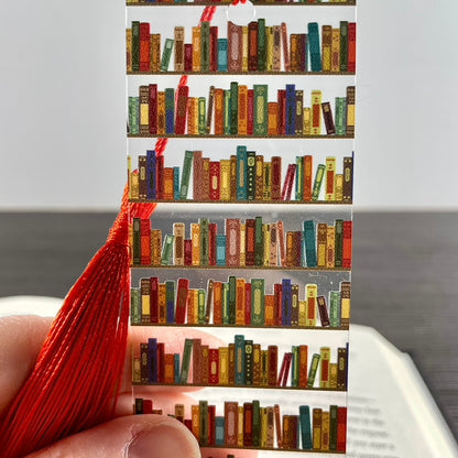 Bookshelf Bookmark – Gift for Teachers, Librarians & Book Lovers | Reading Accessory with Stacked Books Design