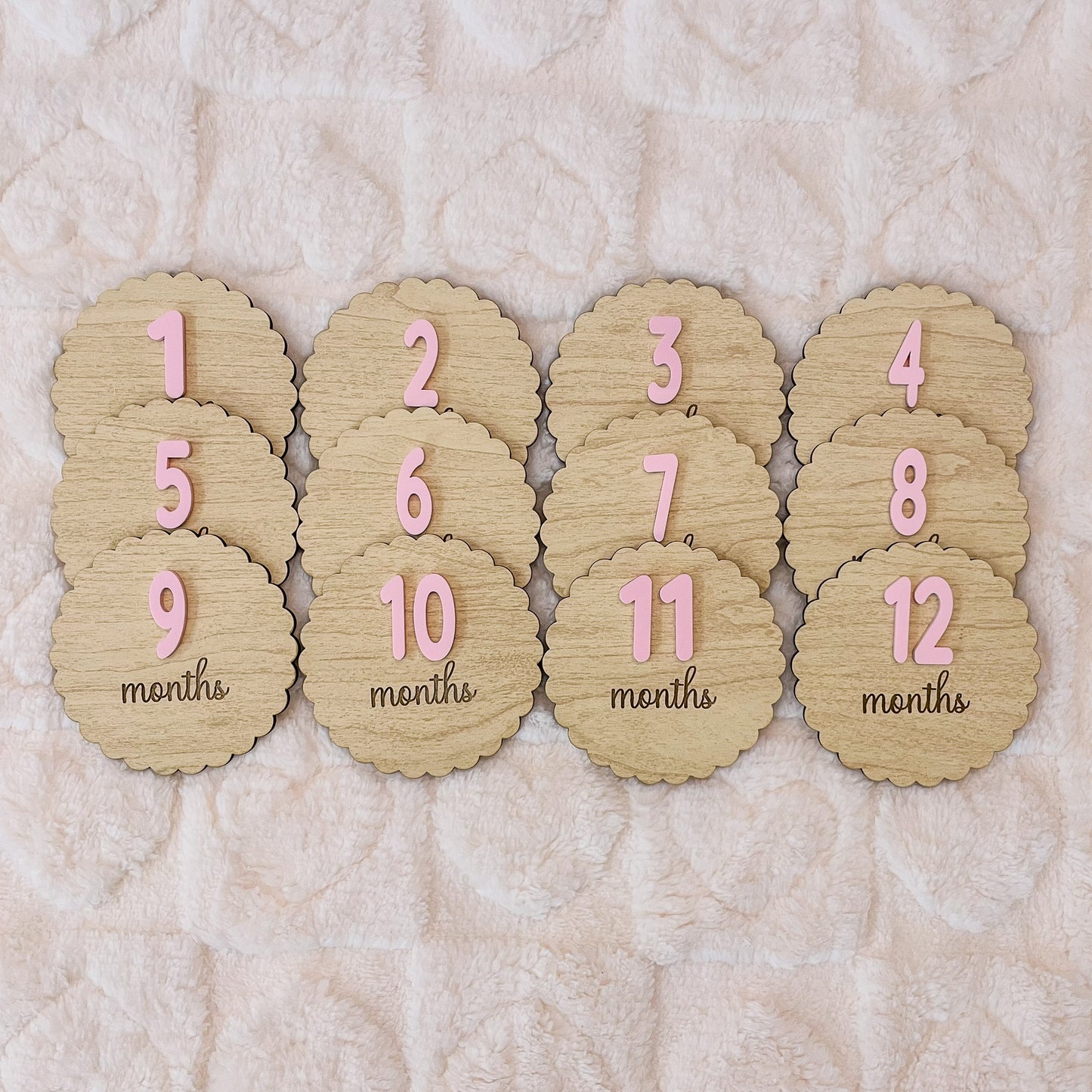 Baby Milestone Markers – Monthly Photo Props - Baby Shower Gift