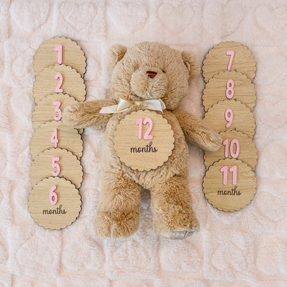 Baby Milestone Markers – Monthly Photo Props - Baby Shower Gift