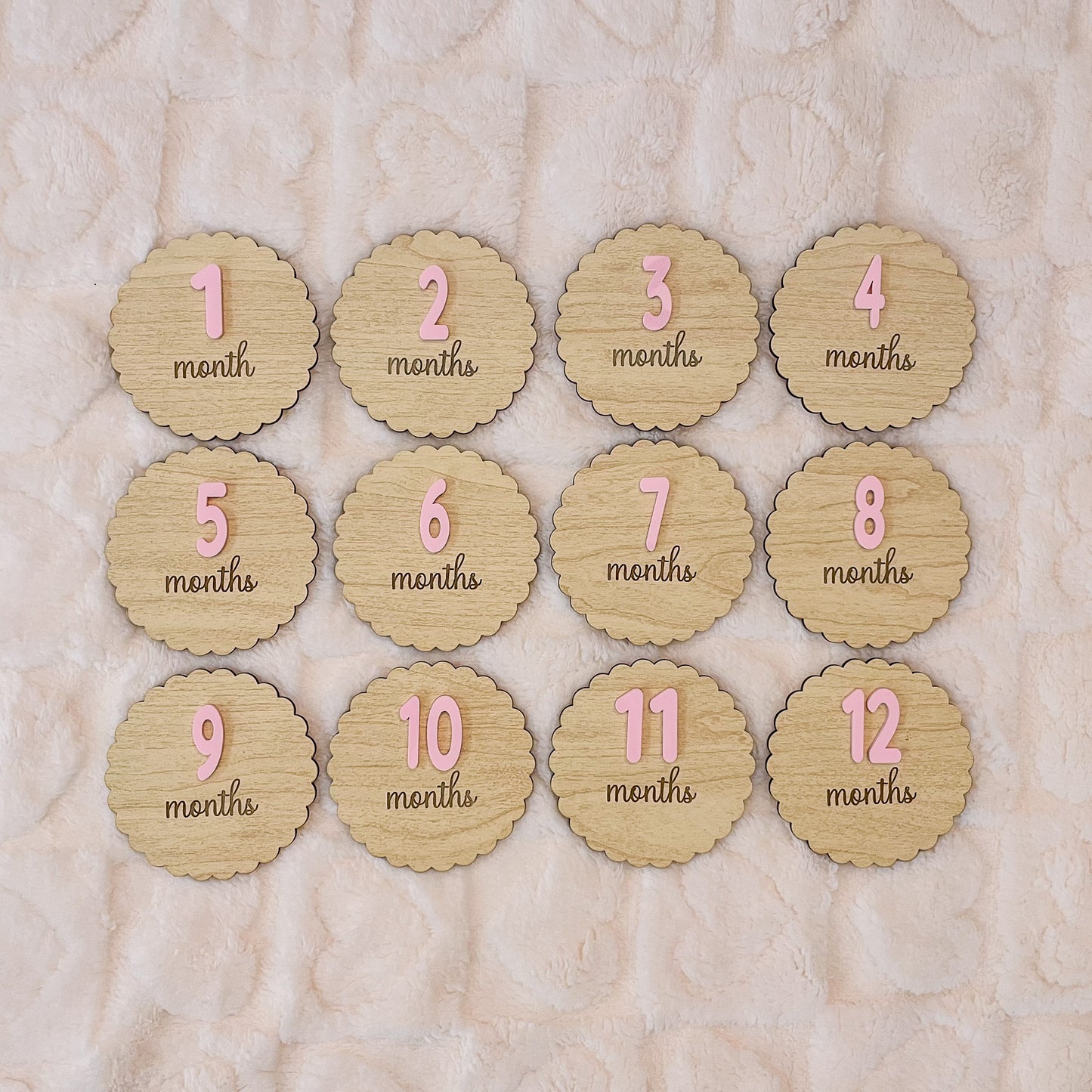 Baby Milestone Markers – Monthly Photo Props - Baby Shower Gift