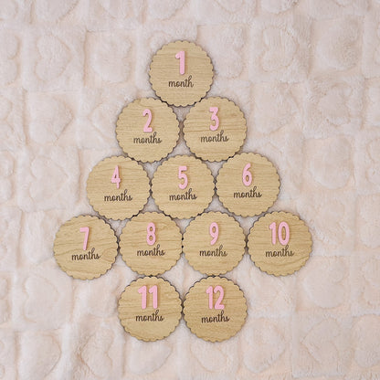 Baby Milestone Markers – Monthly Photo Props - Baby Shower Gift
