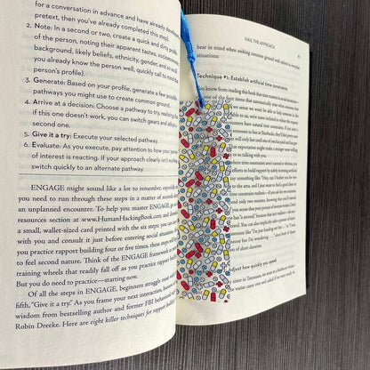 Happy Pills Bookmark – Funny Gift for Pharmacists, Nurses, or Book Lovers Who Read for Their Dose of Joy