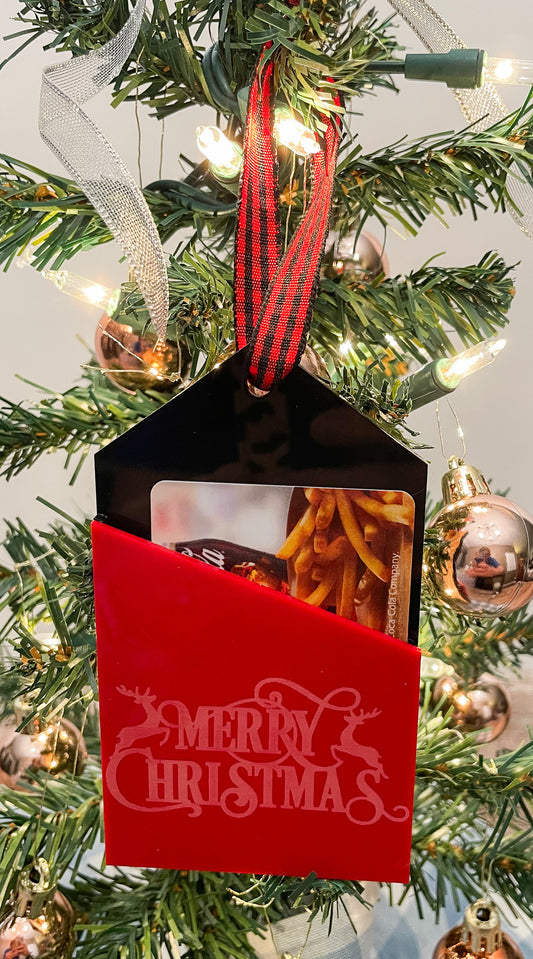 Gift Card Holder Ornament – Unique Christmas Tree Decoration & Gift Presentation, Perfect for Holiday Gifting in Style