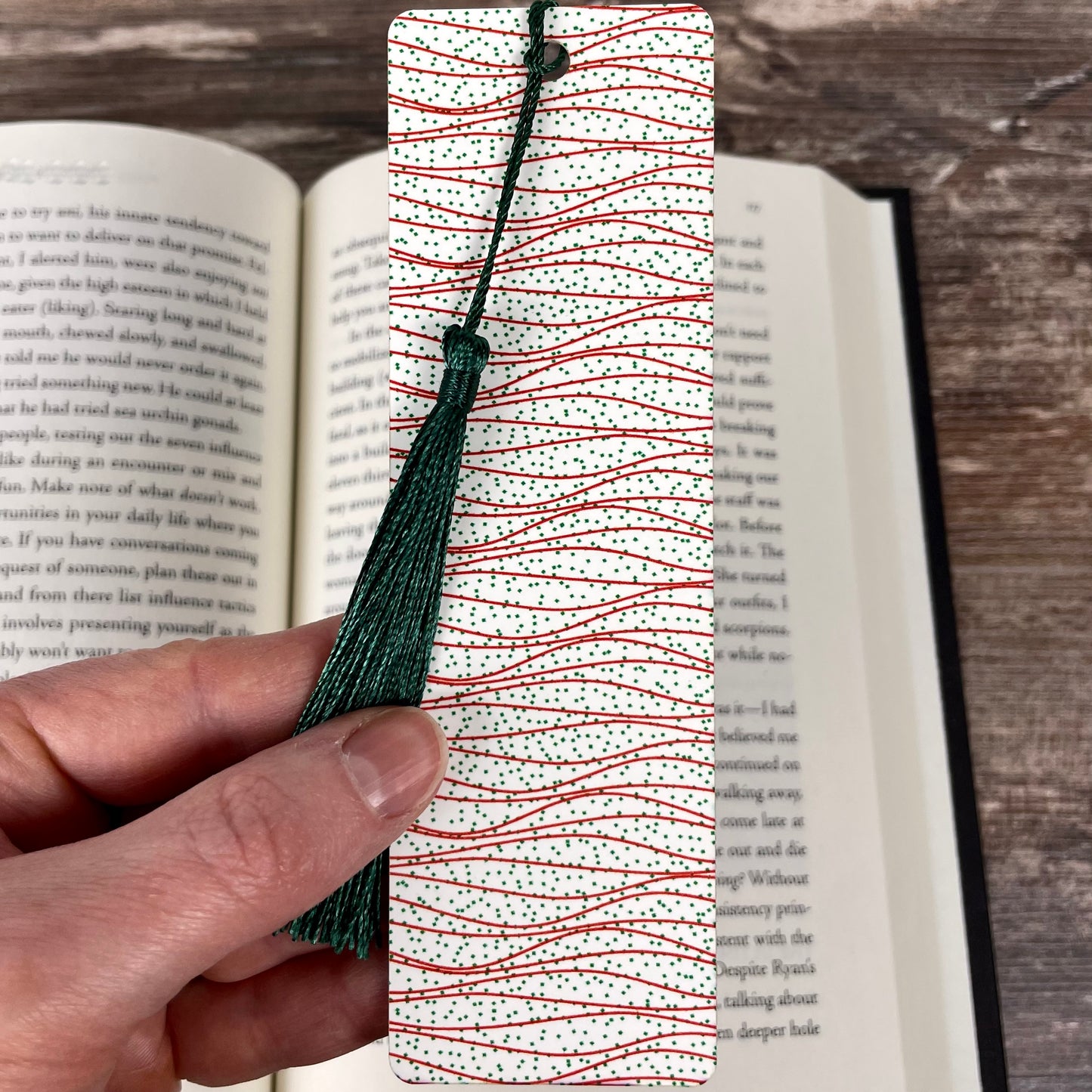 Holiday Swirl Bookmark – Christmas Snack Cake-Inspired Treat for Readers & Gift Givers