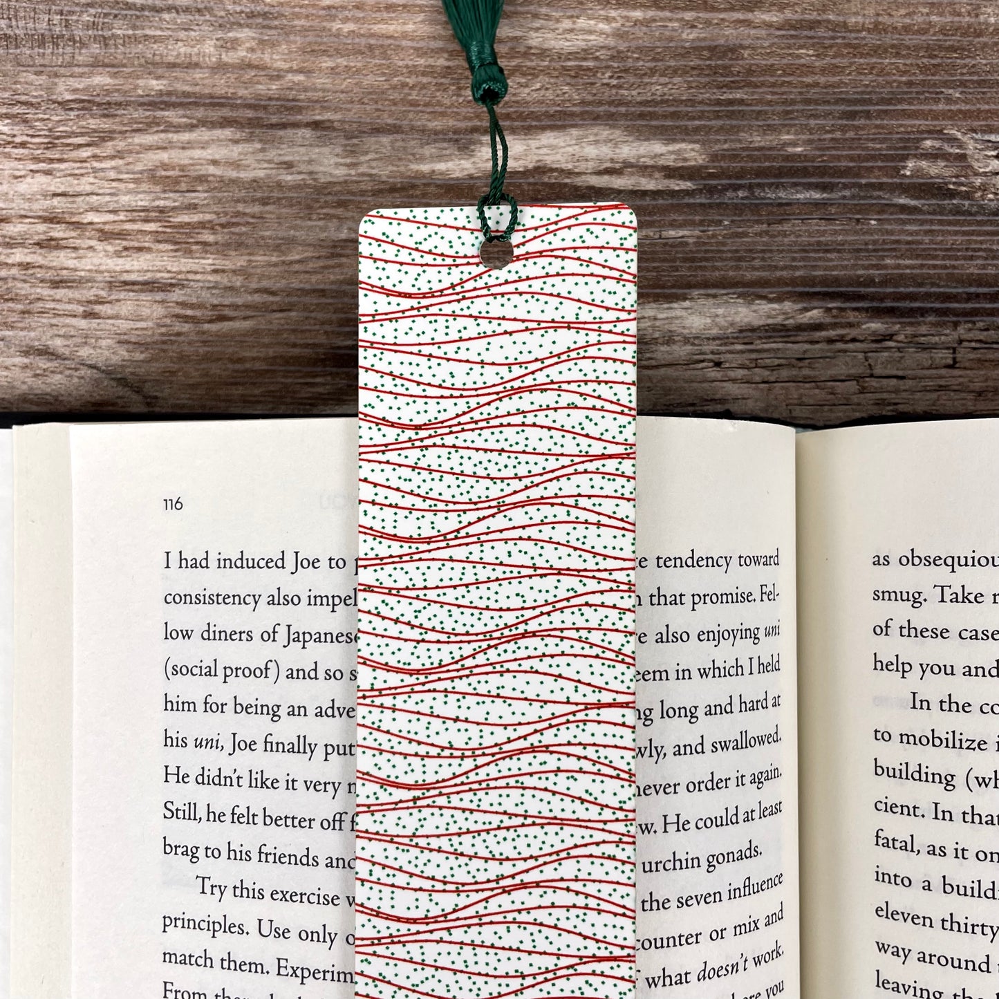Holiday Swirl Bookmark – Christmas Snack Cake-Inspired Treat for Readers & Gift Givers