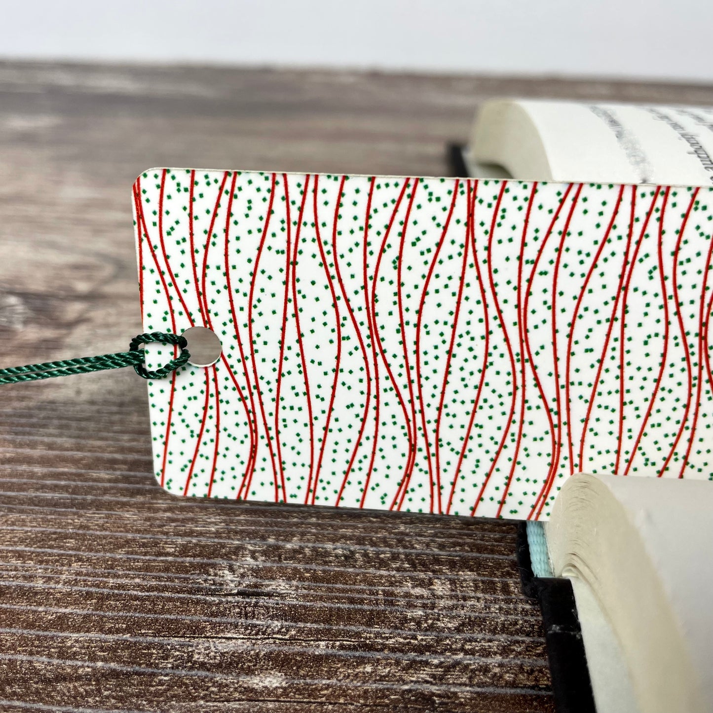 Holiday Swirl Bookmark – Christmas Snack Cake-Inspired Treat for Readers & Gift Givers