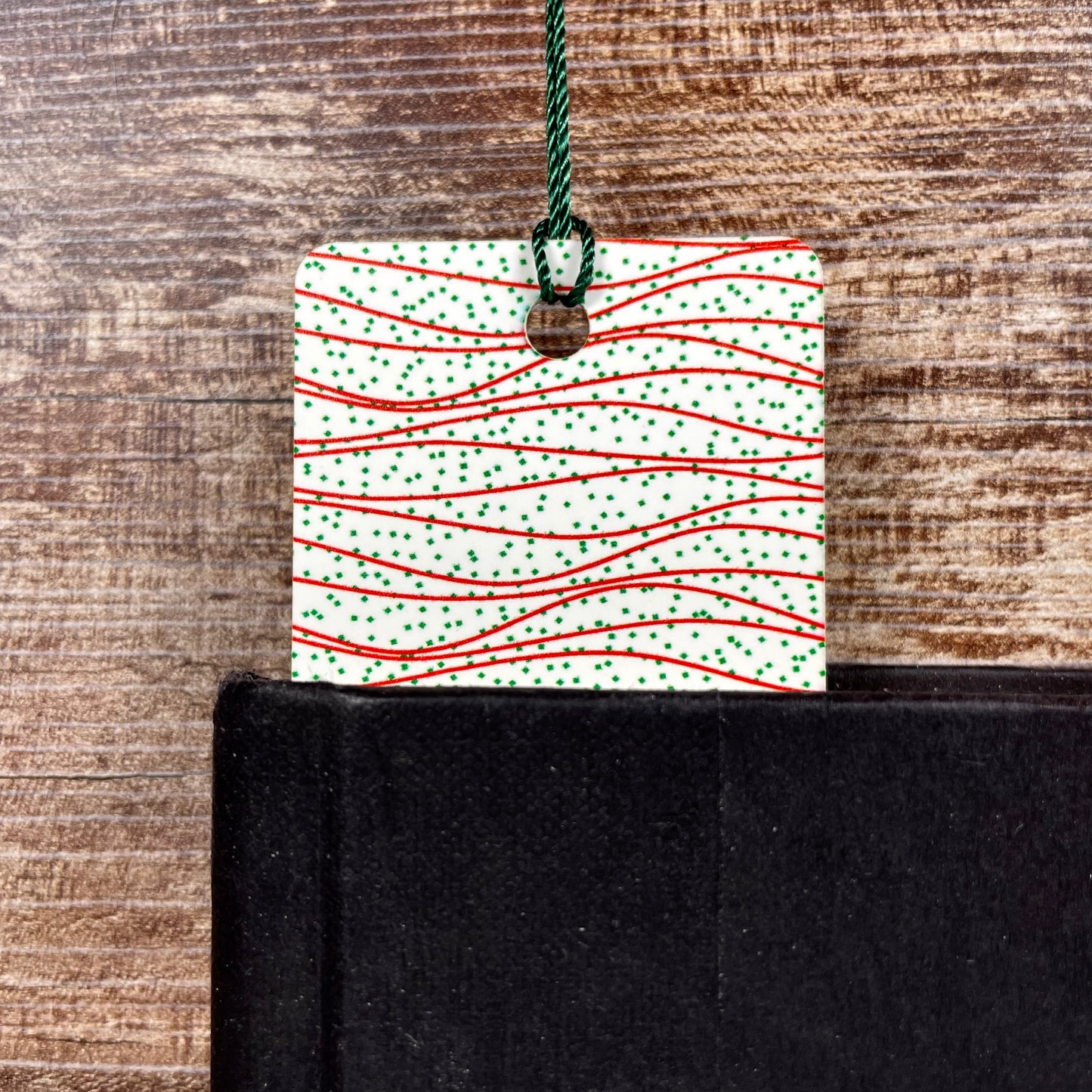 Holiday Swirl Bookmark – Christmas Snack Cake-Inspired Treat for Readers & Gift Givers