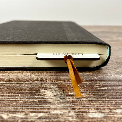 Personalized Reading Log Bookmark: Book Lover Gift