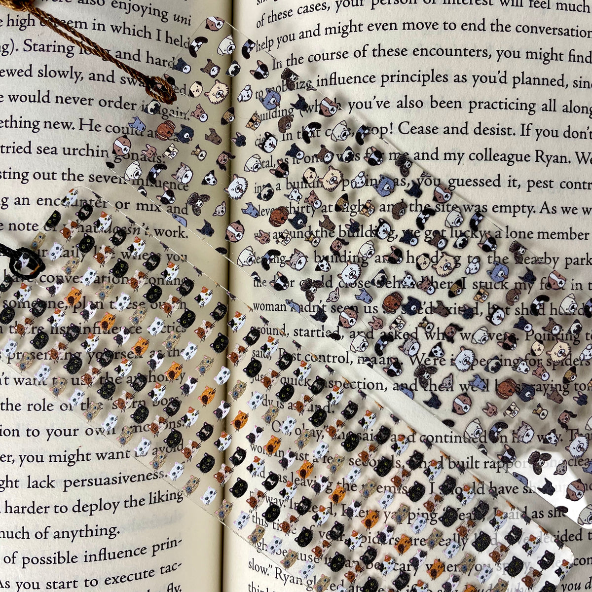 Dog and Cat Bookmark Set - Gift for Pet Parents and Book Lovers