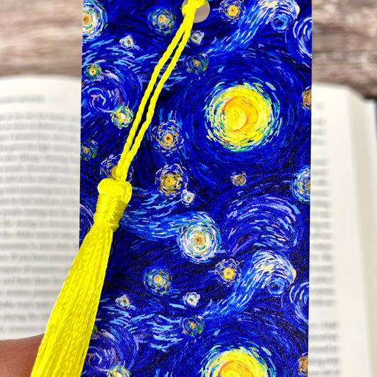 Starry Night Bookmark – Art Lover Gift for Readers, Teachers & Bookworms