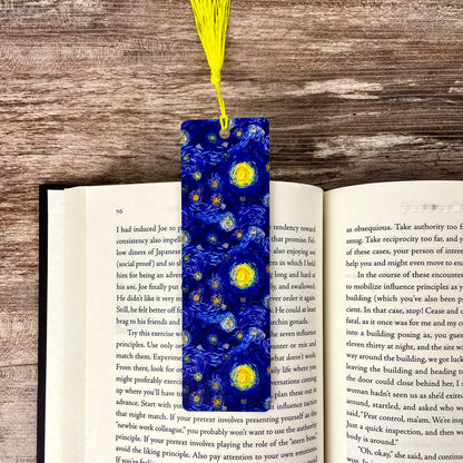 Starry Night Bookmark – Art Lover Gift for Readers, Teachers & Bookworms