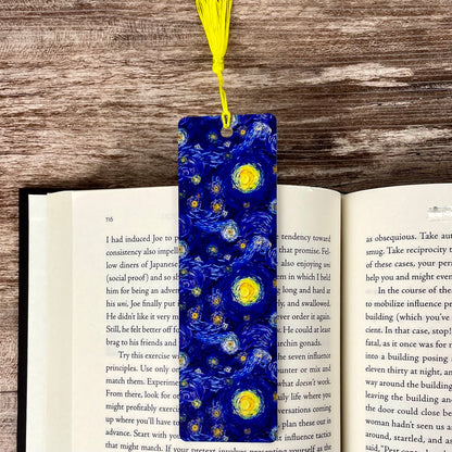 Starry Night Bookmark – Art Lover Gift for Readers, Teachers & Bookworms