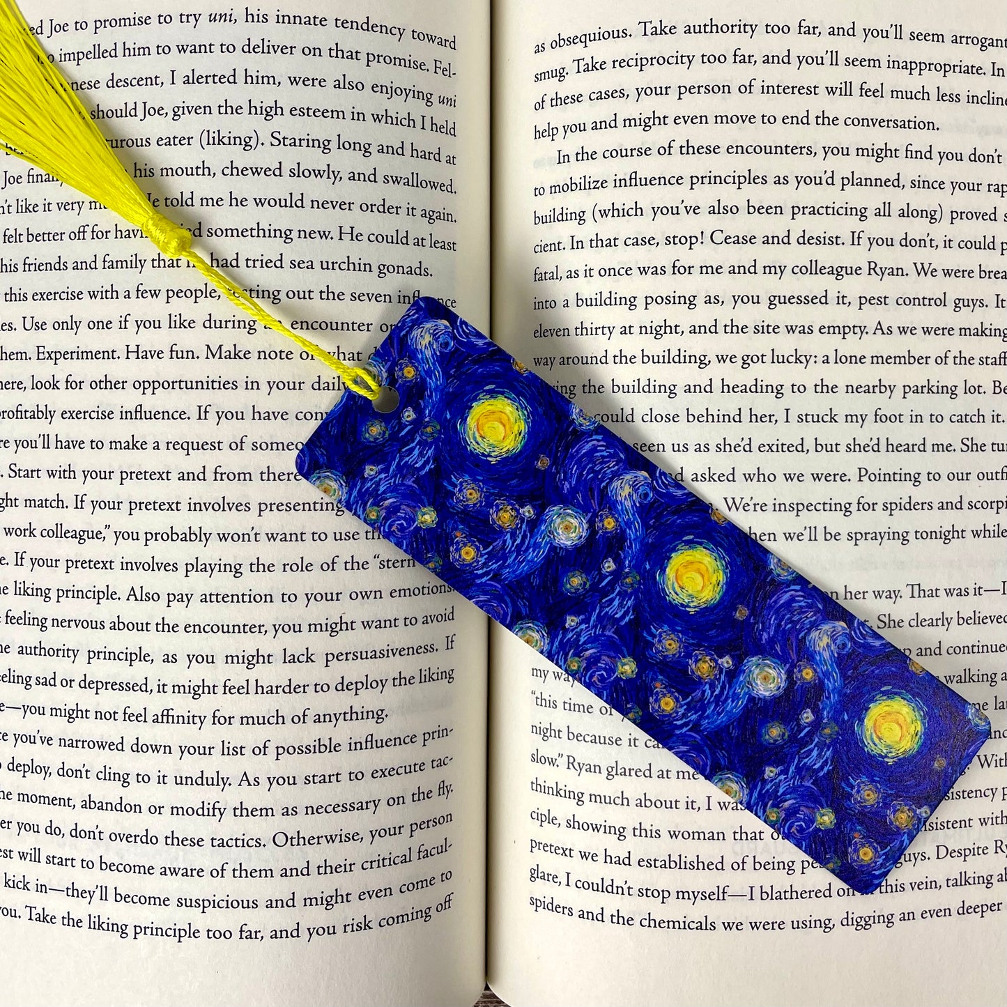 Starry Night Bookmark – Art Lover Gift for Readers, Teachers & Bookworms