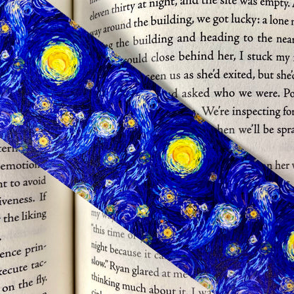 Starry Night Bookmark – Art Lover Gift for Readers, Teachers & Bookworms