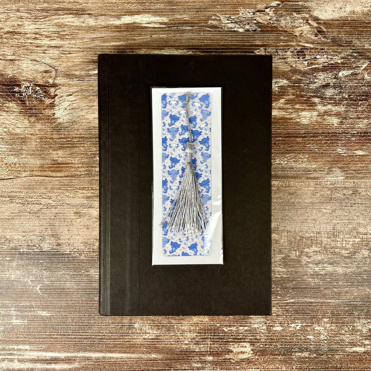 Blue Axolotl Bookmark | Cute Bookmark for Kids & Animal Lovers | Fun Gift for Readers | Kawaii Reading Accessory with Tassel
