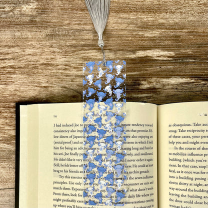 Blue Axolotl Bookmark | Cute Bookmark for Kids & Animal Lovers | Fun Gift for Readers | Kawaii Reading Accessory with Tassel