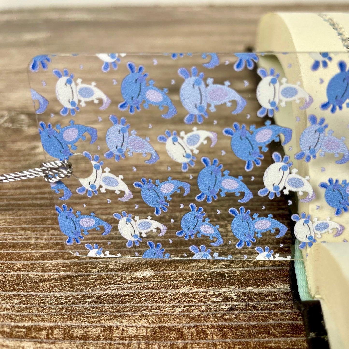 Blue Axolotl Bookmark | Cute Bookmark for Kids & Animal Lovers | Fun Gift for Readers | Kawaii Reading Accessory with Tassel