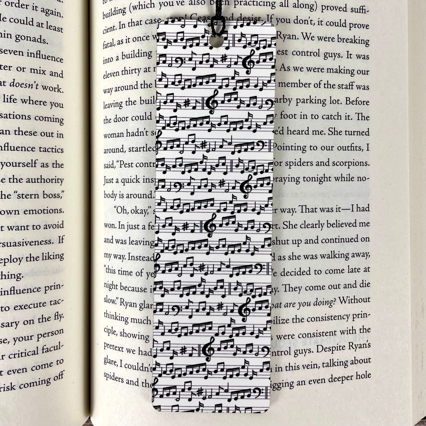 Musical Notes Bookmark with Tassel - Gift for Music Lovers