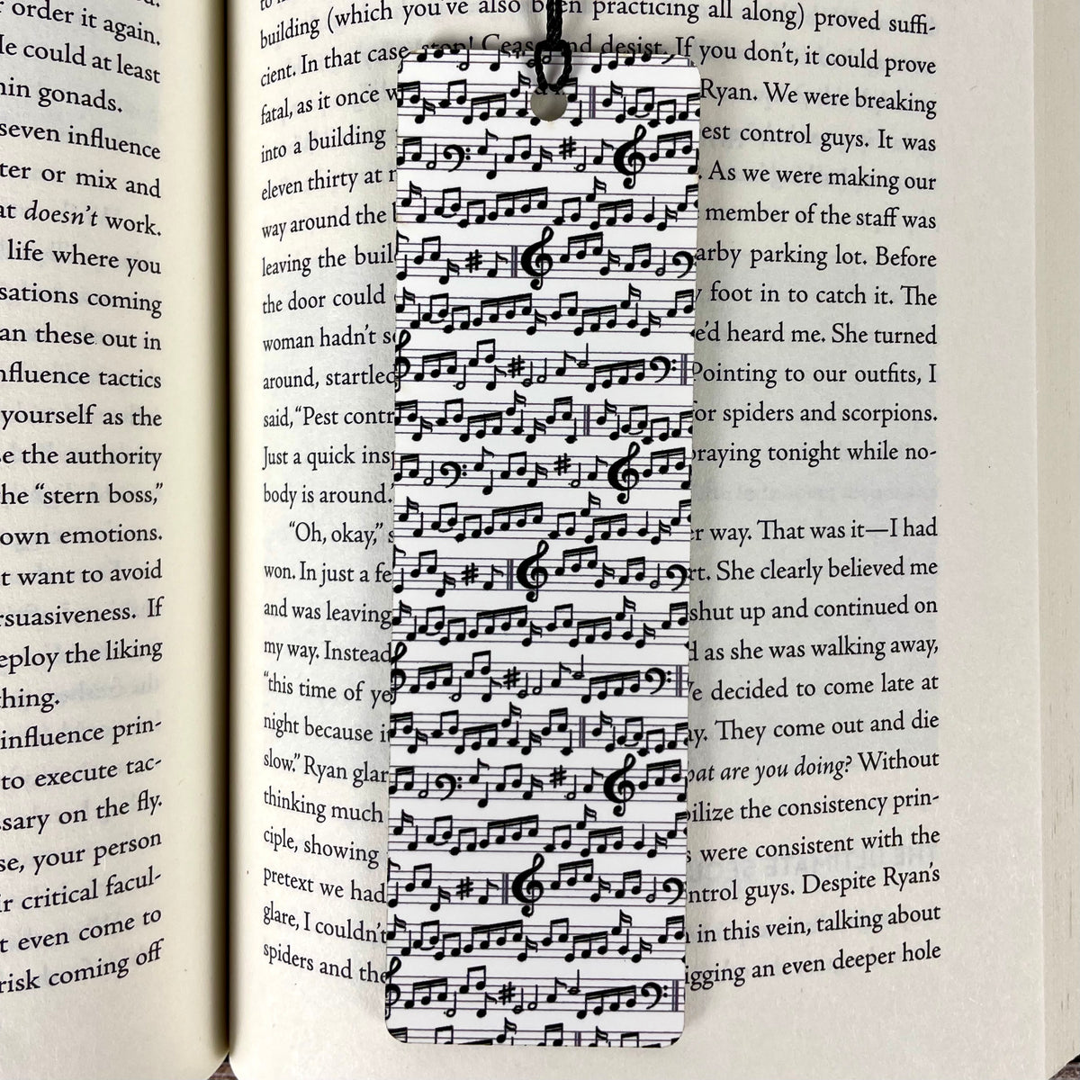 Musical Notes Bookmark with Tassel - Gift for Music Lovers