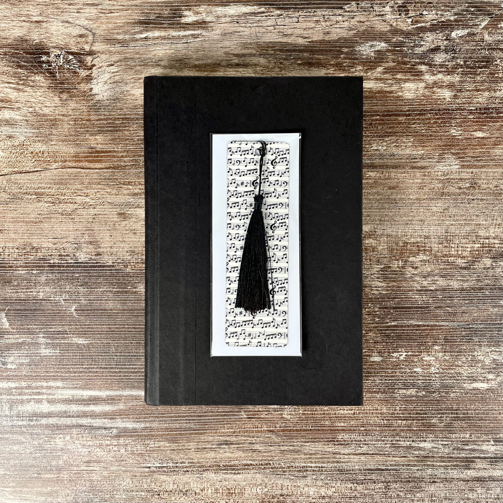 Musical Notes Bookmark with Tassel - Gift for Music Lovers