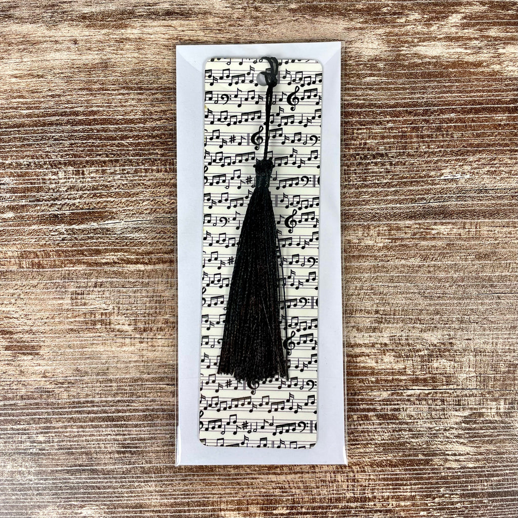 Musical Notes Bookmark with Tassel - Gift for Music Lovers